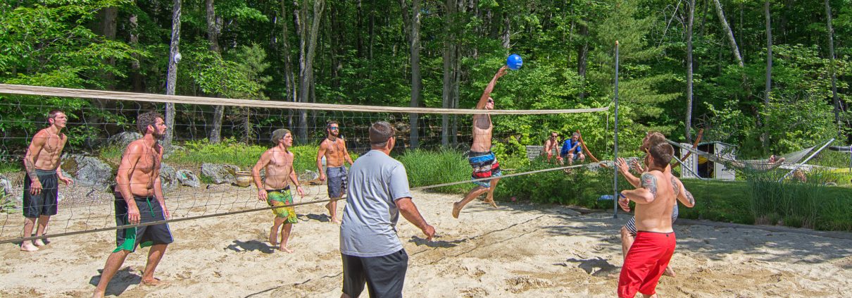 Vollyball at Riverbank House